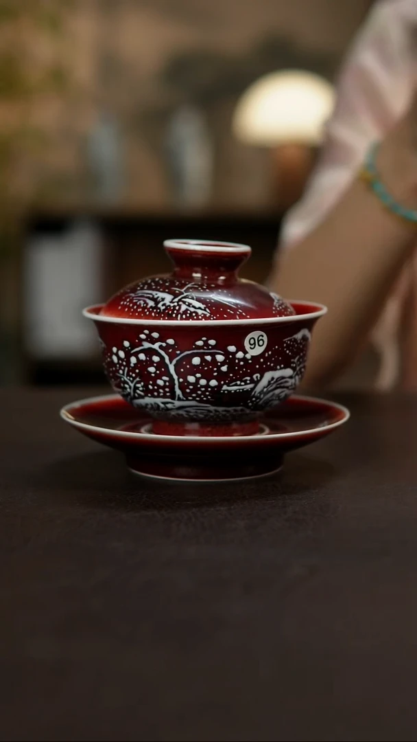 杯景德镇陶瓷杯碗柴烧多人