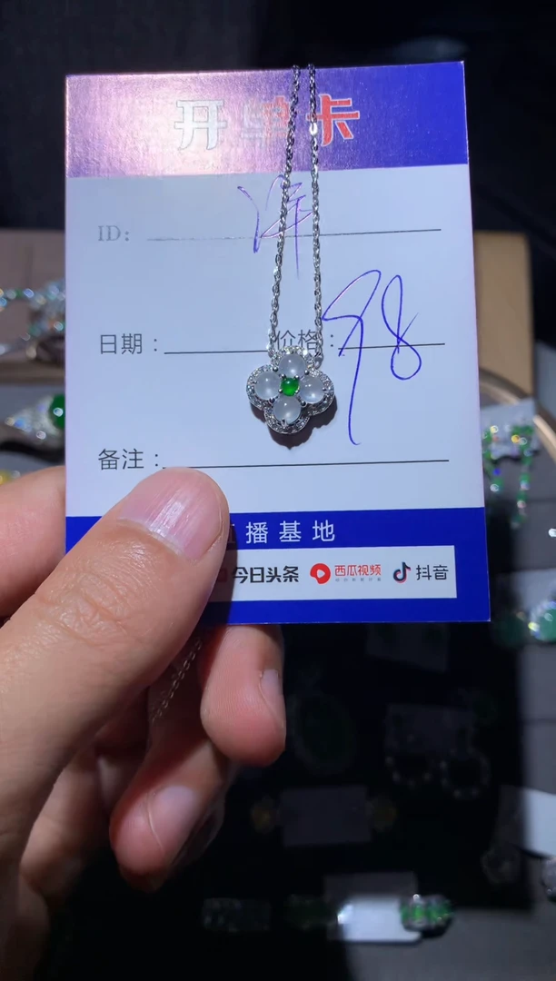 【闪购商品】翡翠颈饰银S925镶嵌 洋洋