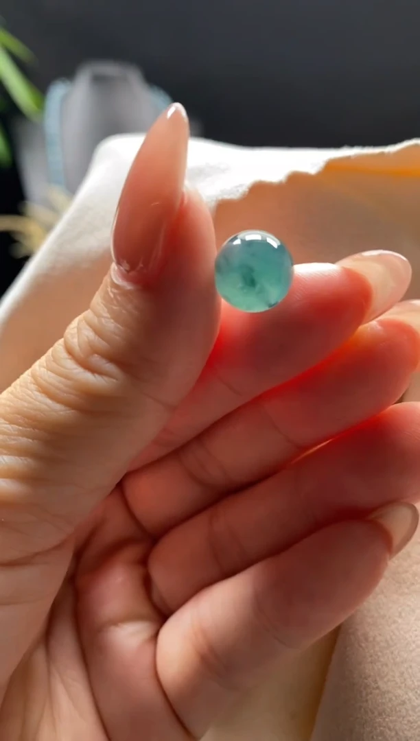 未镶嵌手链翡翠散珠卡10MM圆珠