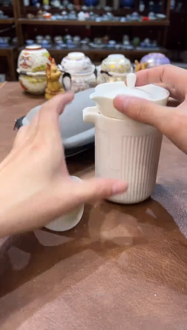 真的很便宜超好看会开片的旅行茶具