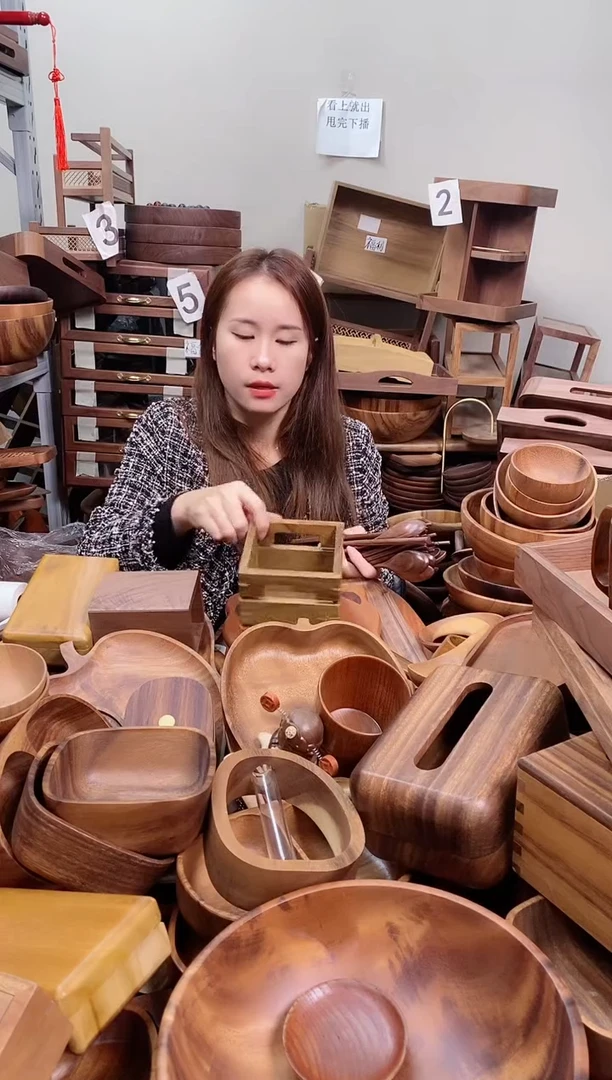 木  酸枣木收纳筐12*12*12cm