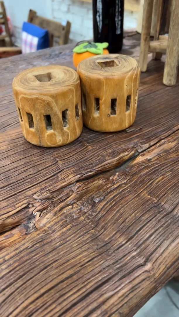 木（非红木类）一对小轴