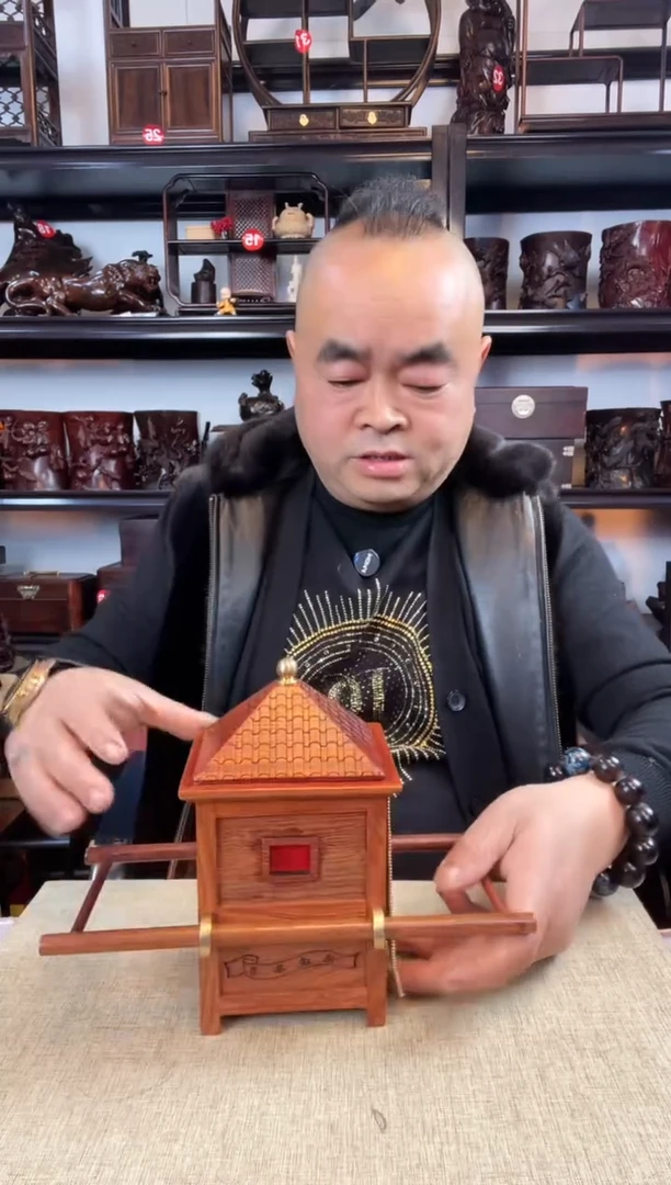 木老李红木工艺品120瑕疵