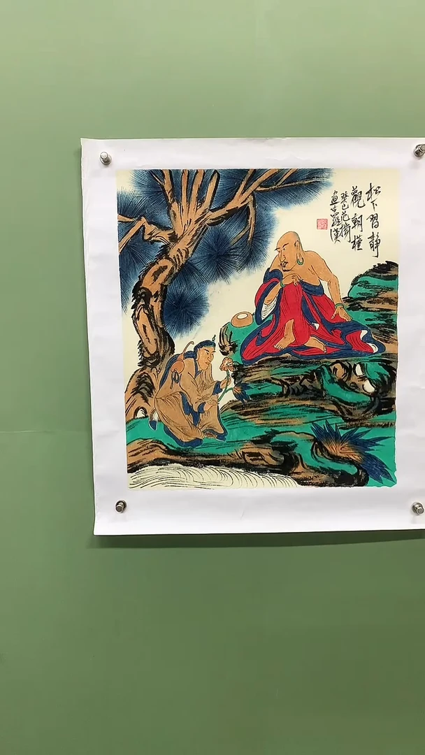 竖款精品人物罗汉