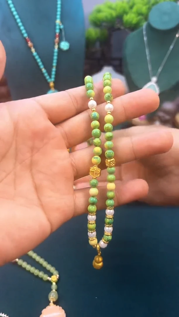 玛瑙/玉髓颈饰14K金镶嵌X70