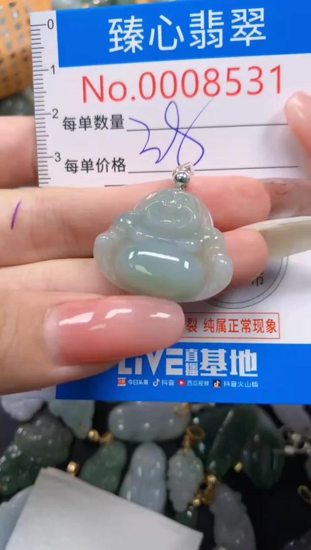 翡翠未镶嵌颈饰8531