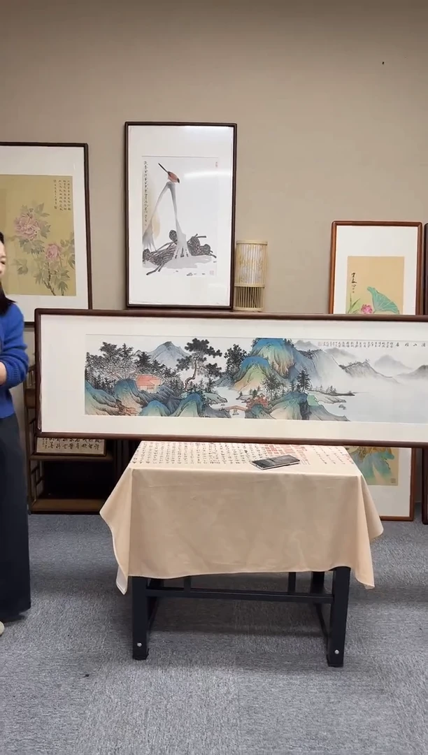 书法何润杰86-53*175尺寸