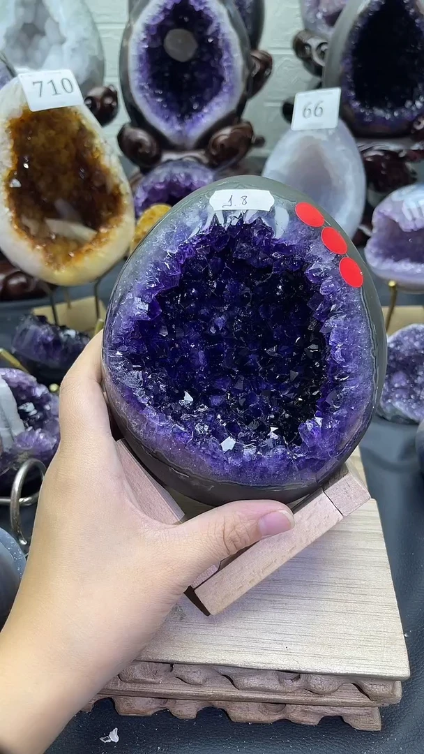 未镶嵌大型摆件（非配饰）紫晶107号龙蛋