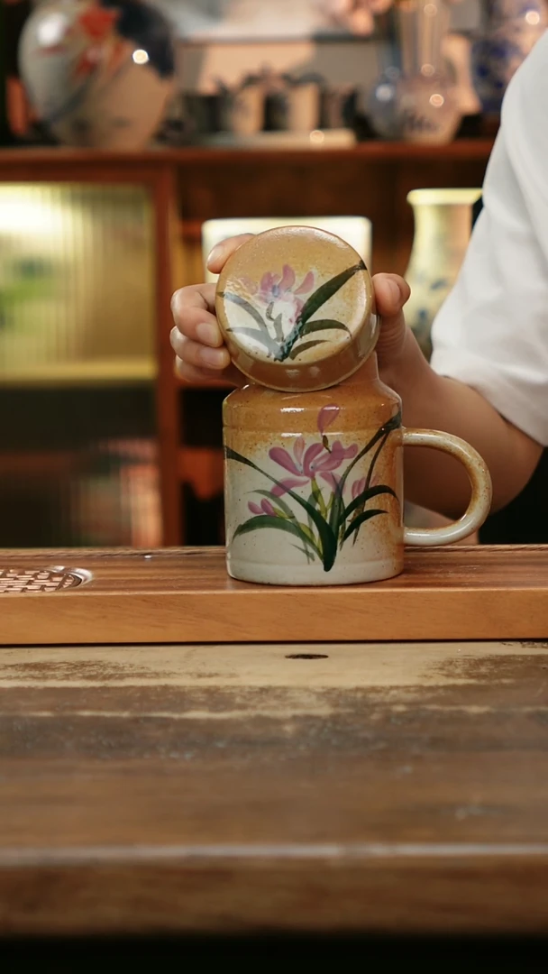 摆件景德镇纯手工釉下彩精品茶具