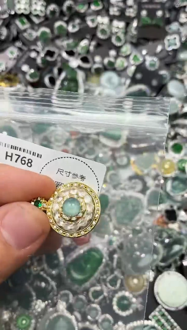 翡翠未镶嵌颈饰H768吊坠