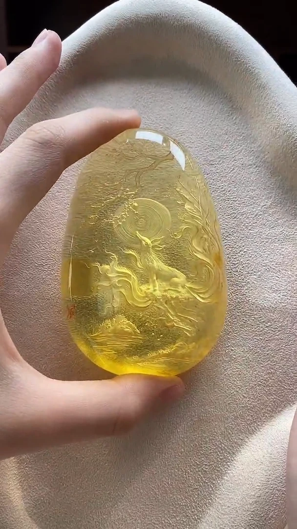 琥珀项链未镶嵌吊坠