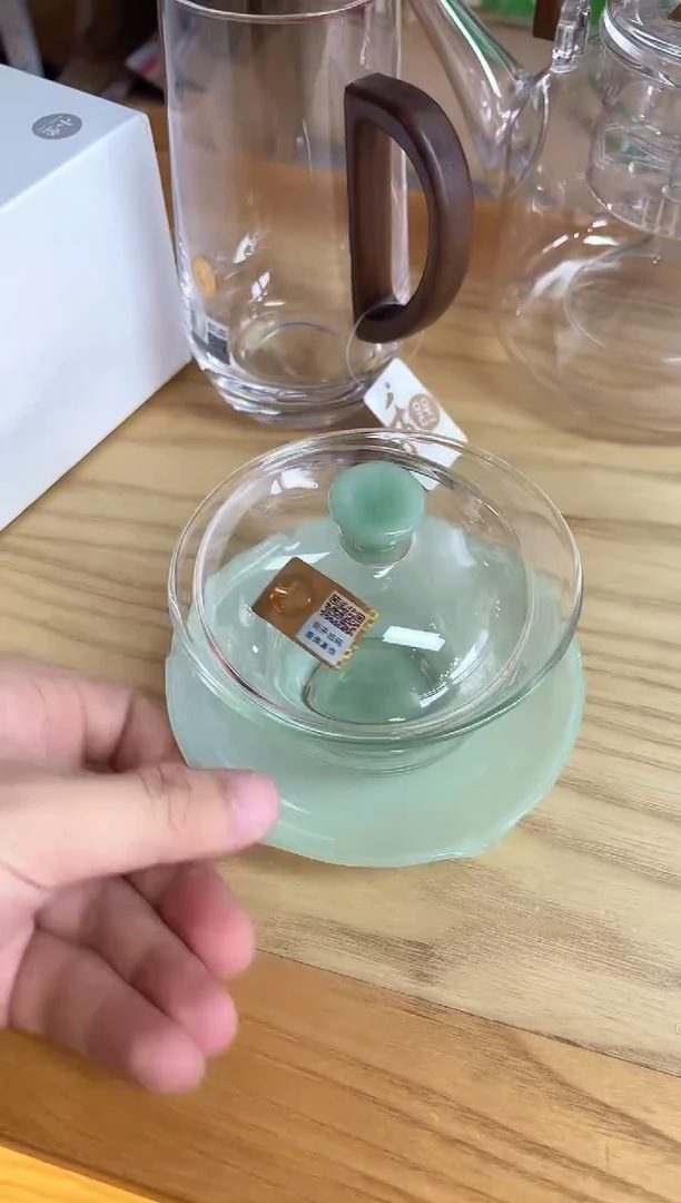 荷叶盖碗/浅玉