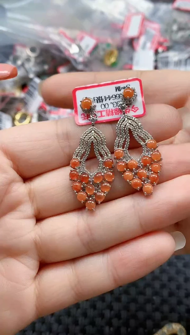 银S925镶嵌戒指翡翠天然A货缅甸翡翠