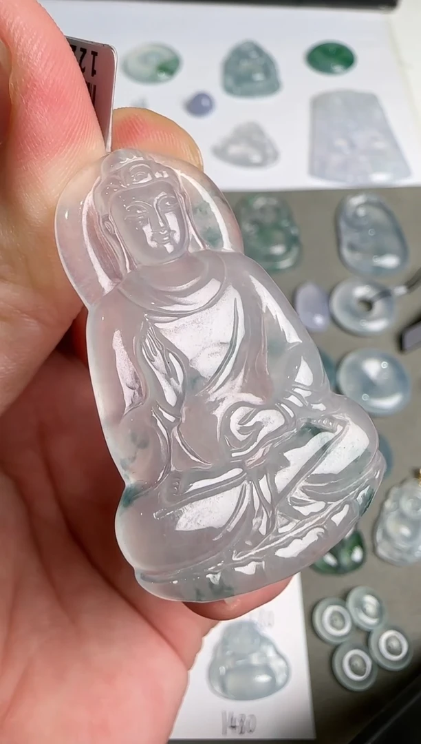 翡翠未镶嵌吊坠(不含链)阿弥