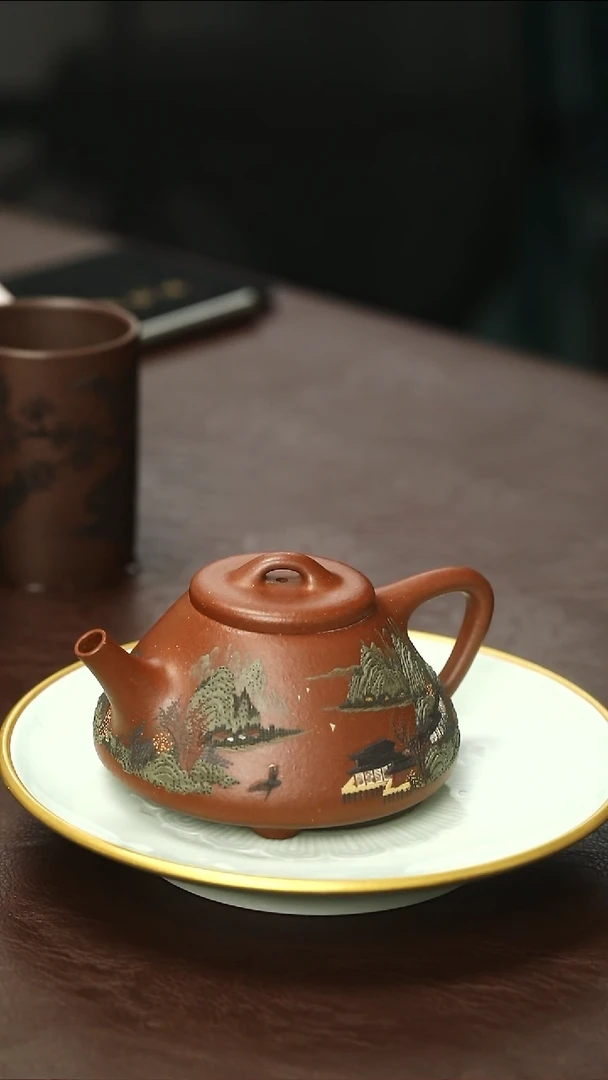 茶壶紫砂子冶石瓢