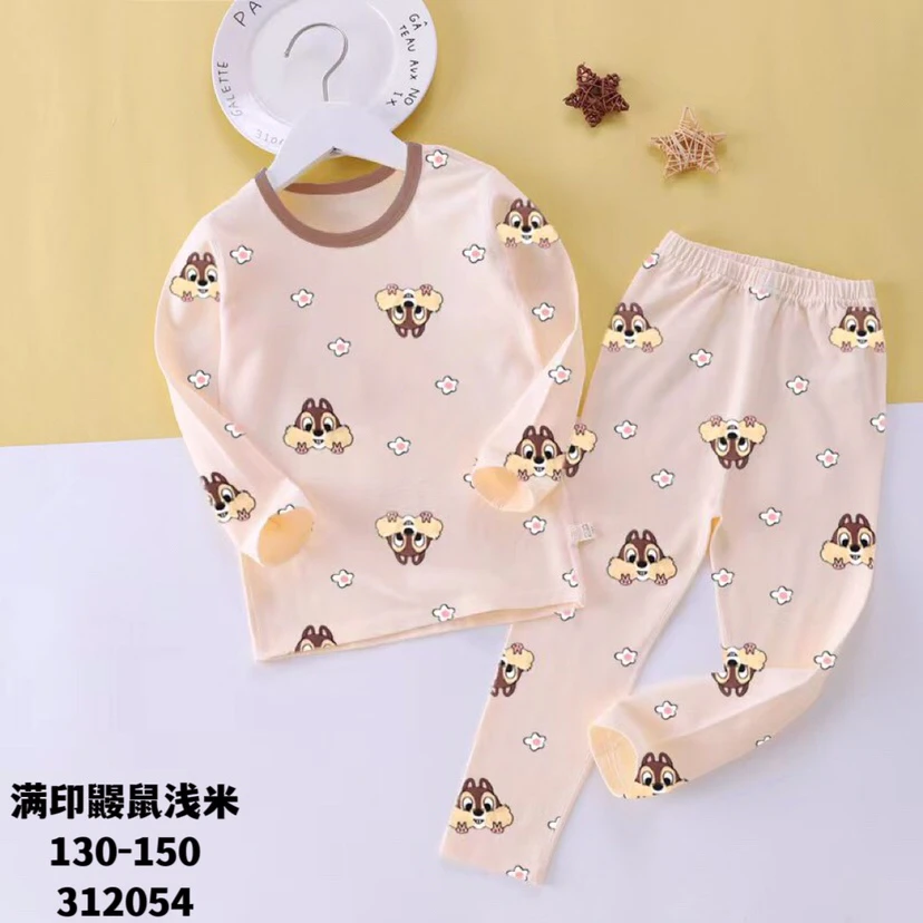 儿童纯棉秋衣裤套装