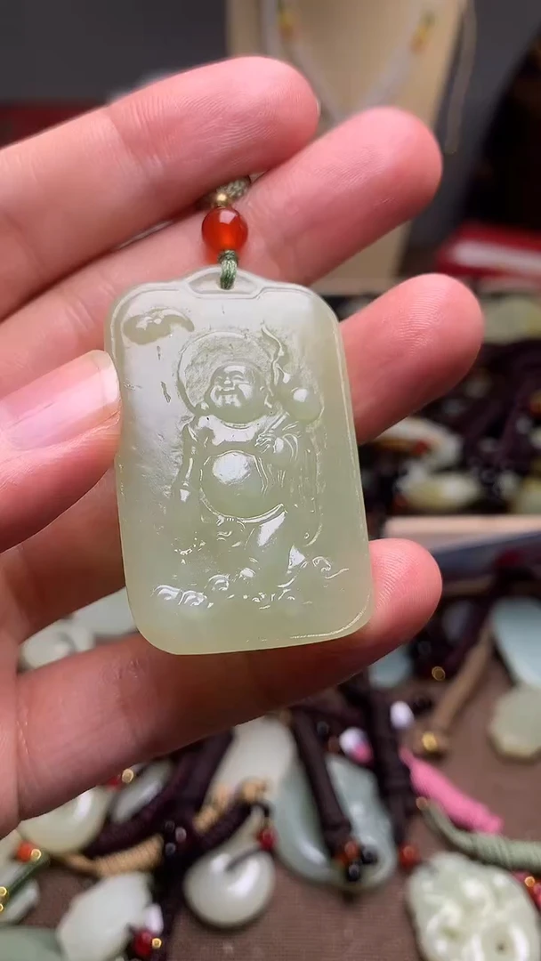 颈饰未镶嵌和田玉新疆料青海料清水和田玉吊坠