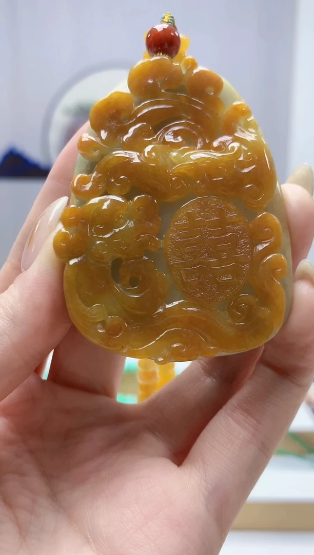 未镶嵌定制翡翠3099jw-毛货挂件赠珠链101