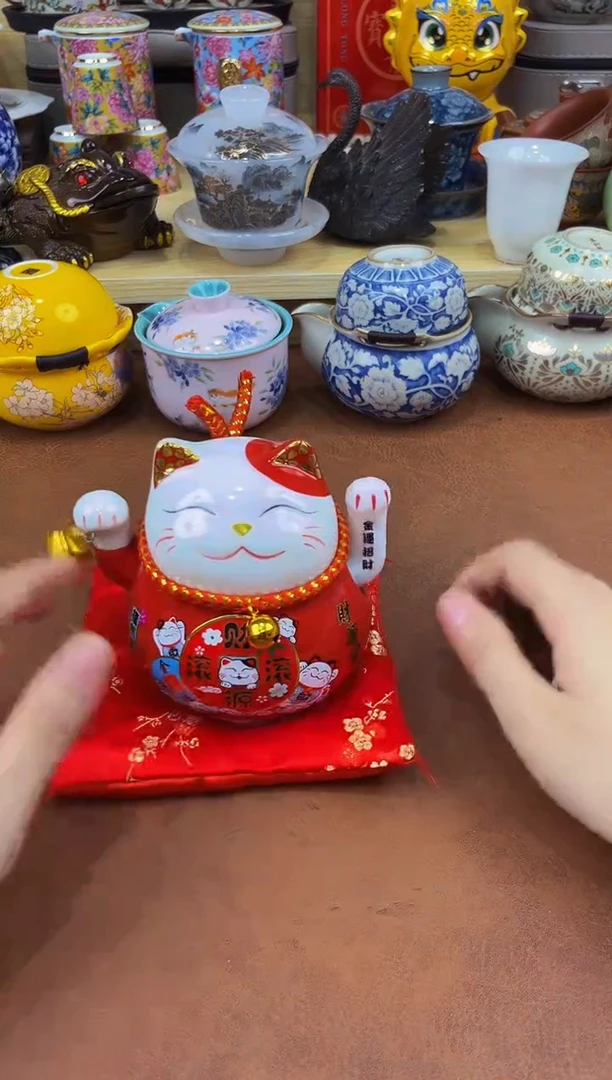 陶瓷茶具摆件旅行套组