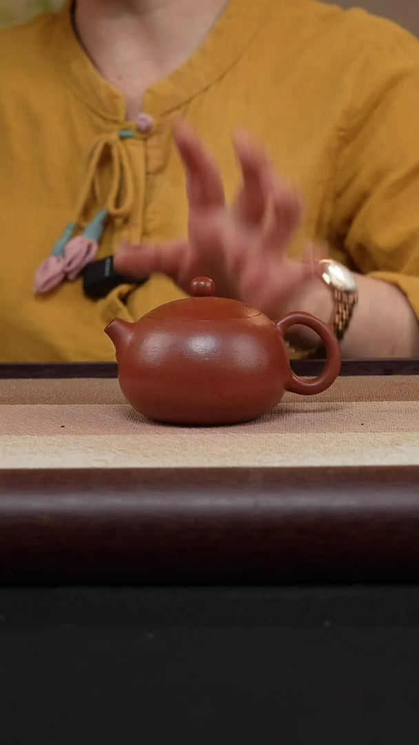 【闪购商品】紫砂茶壶朱泥-卡盖西施MH-1732