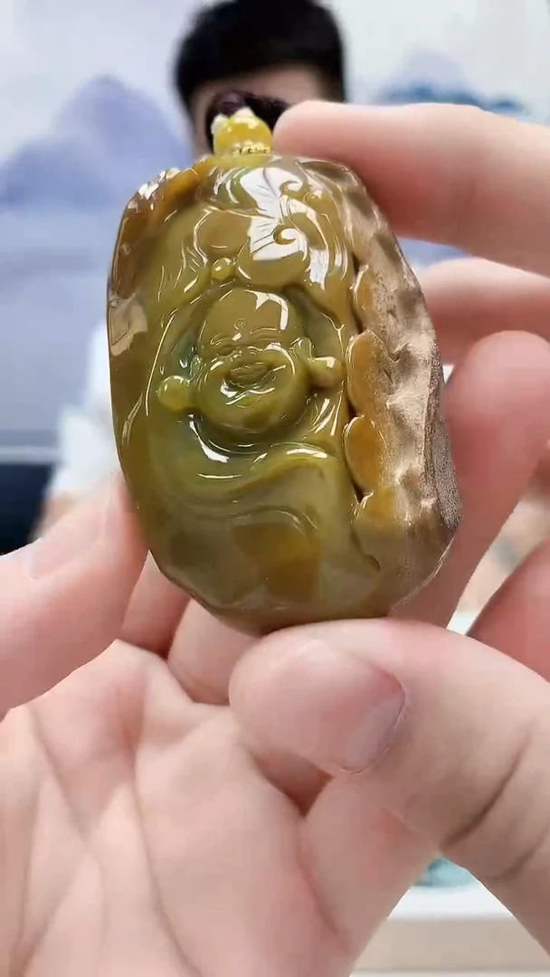 未镶嵌定制翡翠5028bb-毛货挂件12