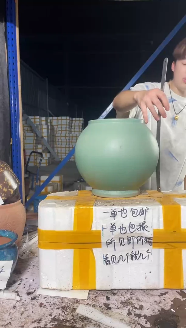 紫砂花盆紫砂花盆宜兴紫砂粗陶花盆16*22