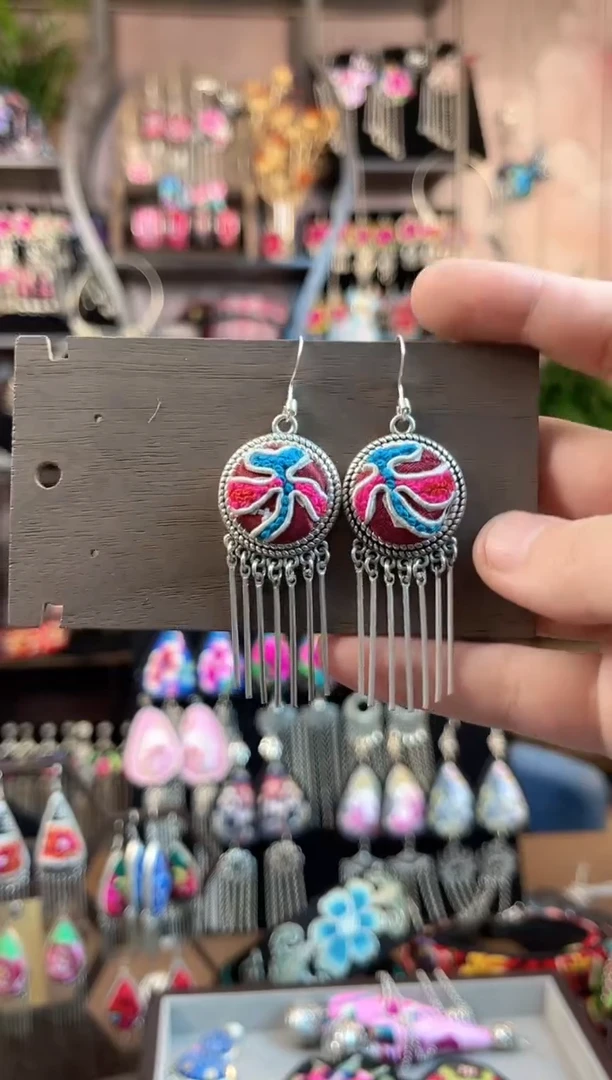 织绣民族风手工非遗老绣饰品179