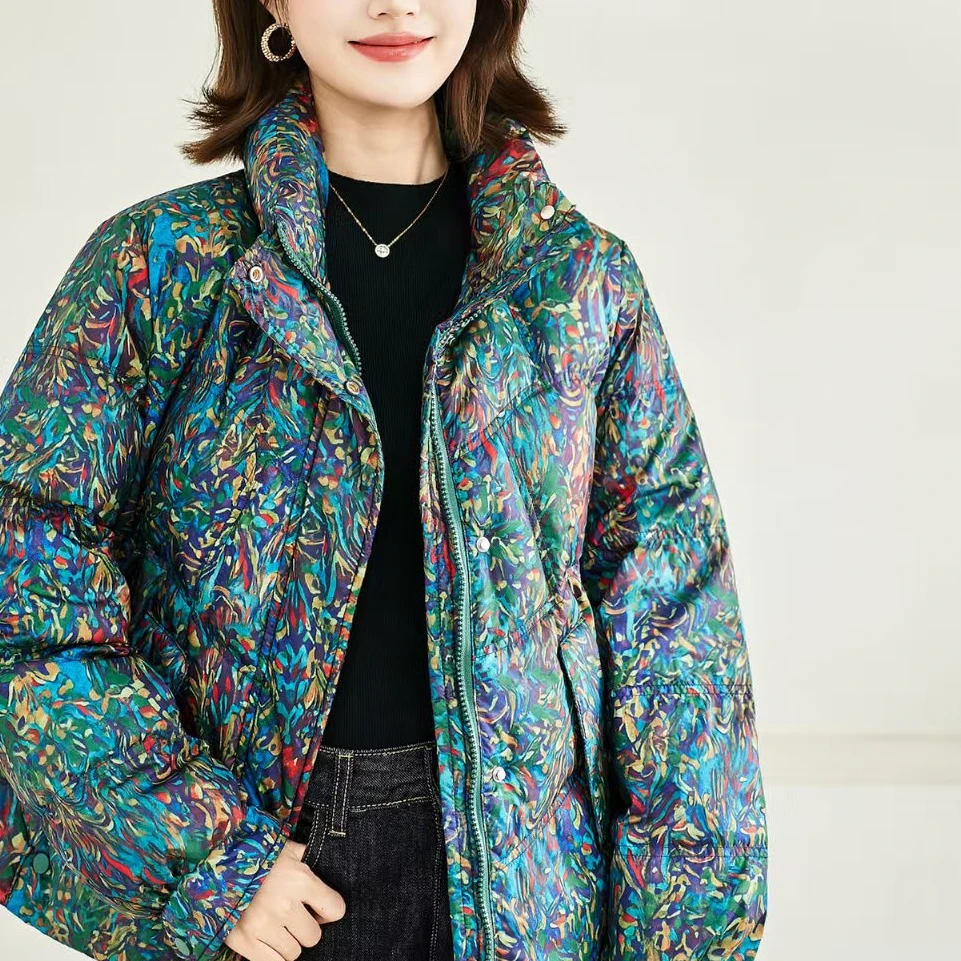 【甄选大朵鸭绒】原版正品保暖气质减龄修身羽绒服-R027