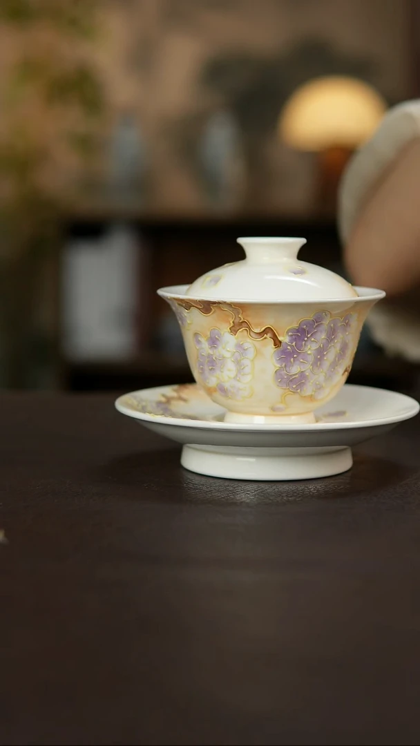 杯景德镇陶瓷杯碗柴烧多人
