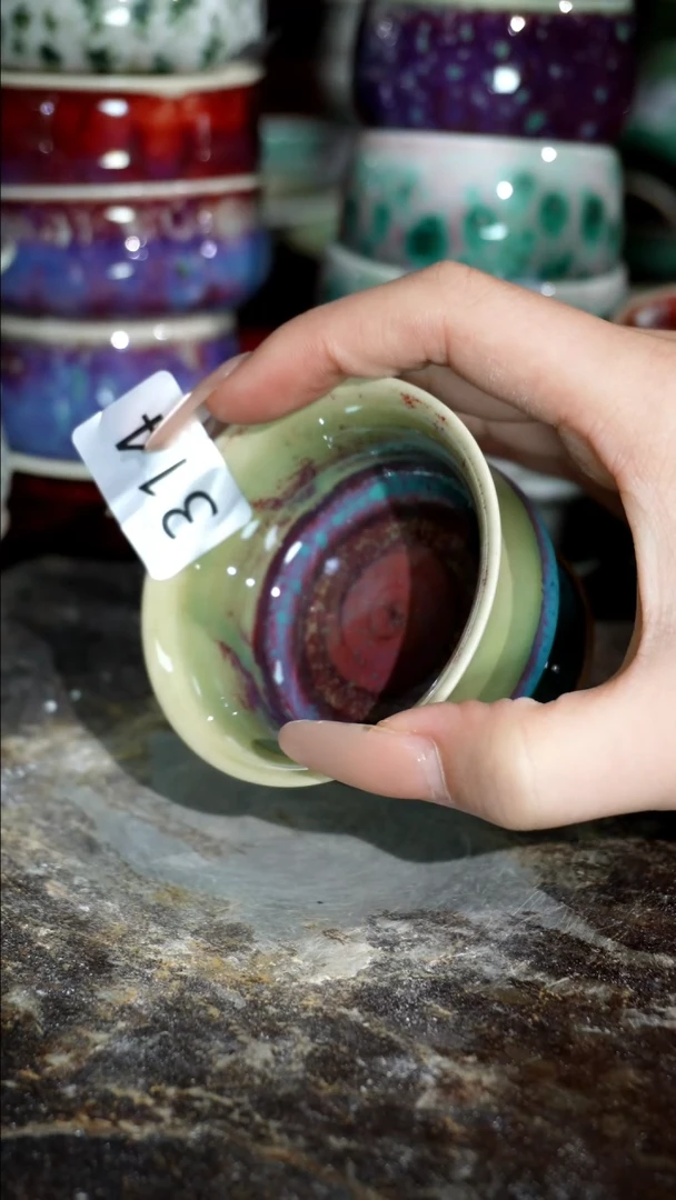 摆件精品窑变钧瓷茶器