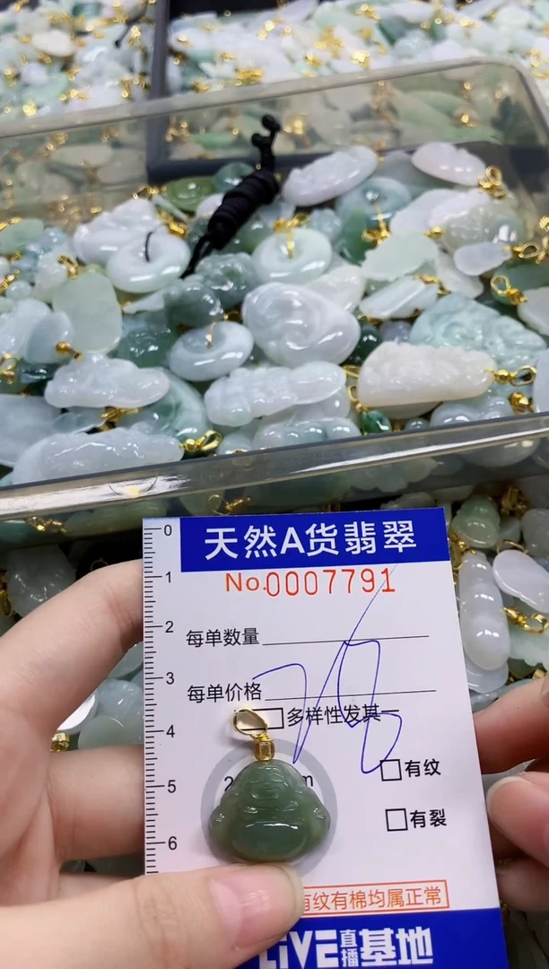颈饰未镶嵌翡翠纯天然a货翡翠