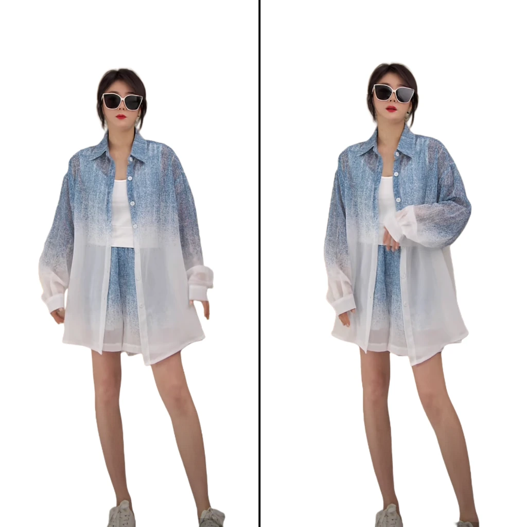 小韩日记【夏日海】套装时尚休闲潮流秋季宽松韩版时尚百搭5755