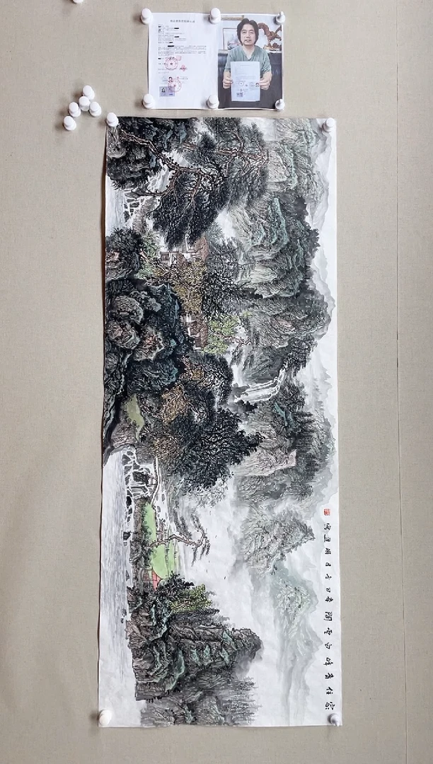 【闪购商品】国画180*68 何国进何国进何国进何国进