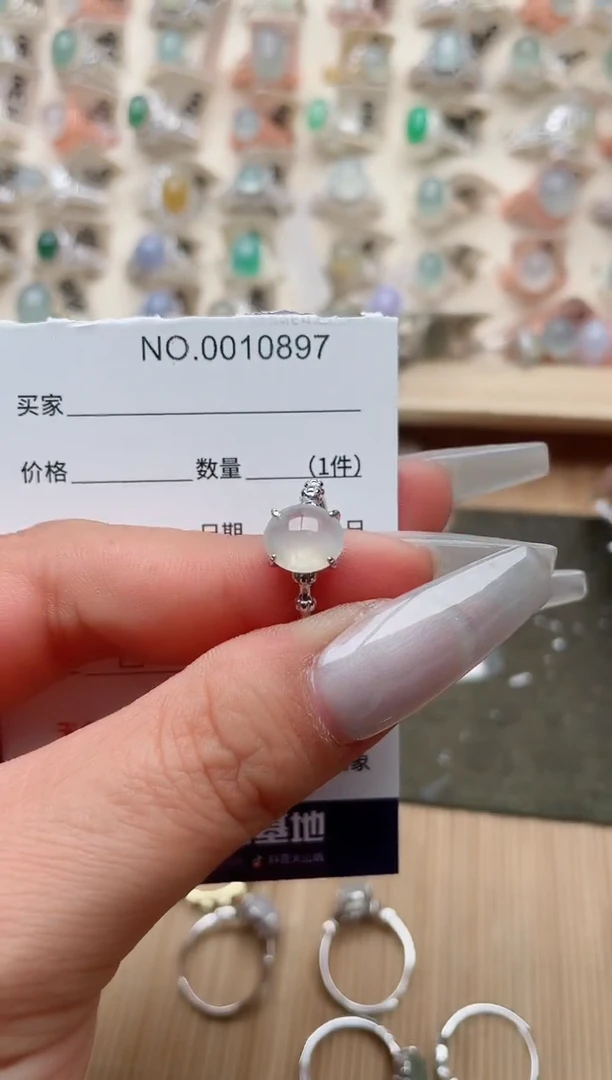 【闪购商品】翡翠戒指银S925镶嵌·