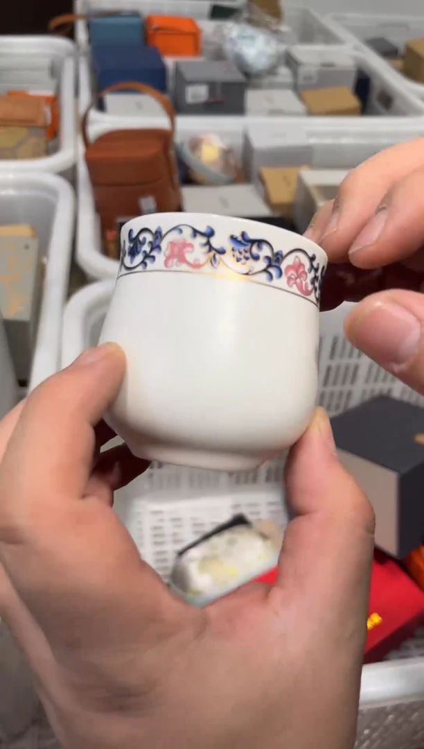 兰藤花高杯茶具茶具茶具