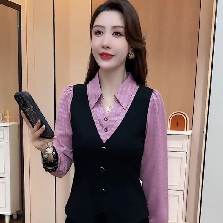 时尚简约韩版套装女2025秋季新款气质一字肩上衣显瘦休闲两件套潮