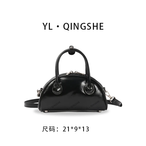 【依琳定制】女士潮流时尚经典气质手拎单肩包SKL-G8089-黑色