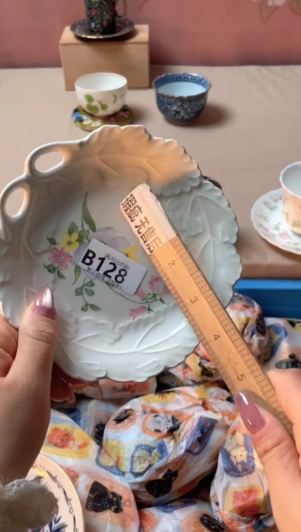 瓷片张*茉瓷器瓷器B128