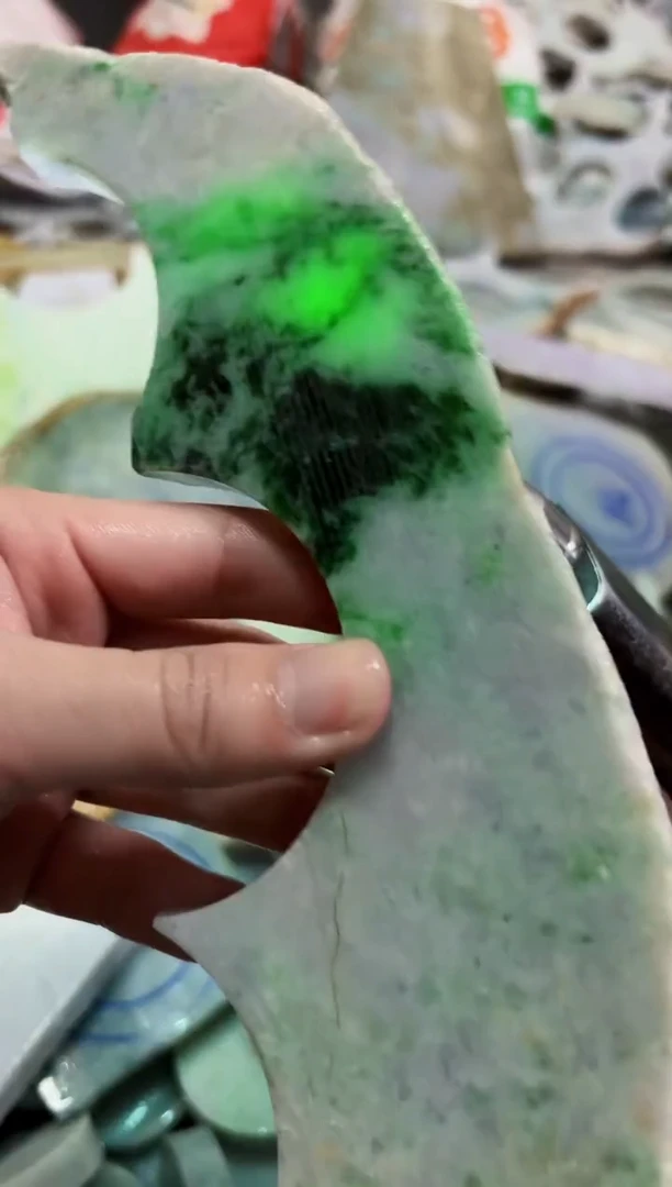 【闪购商品】翡翠颈饰未镶嵌A货白谭2528