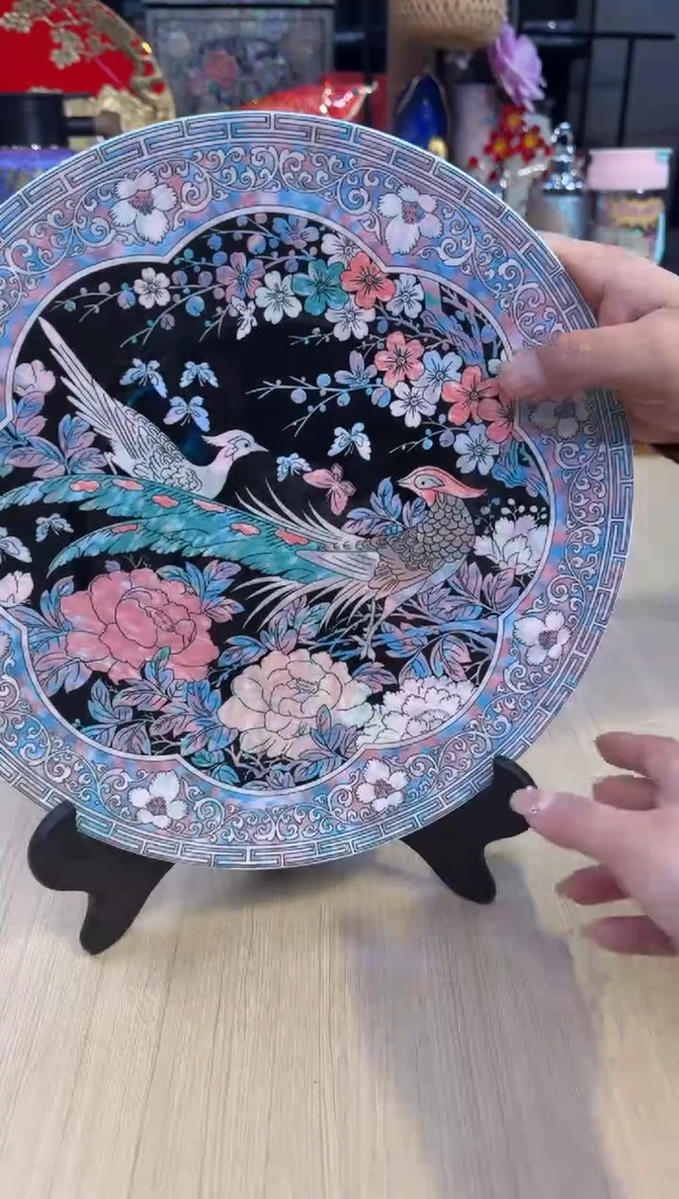 213灵羽和鸣大赏盘-黑色+赏盘支架