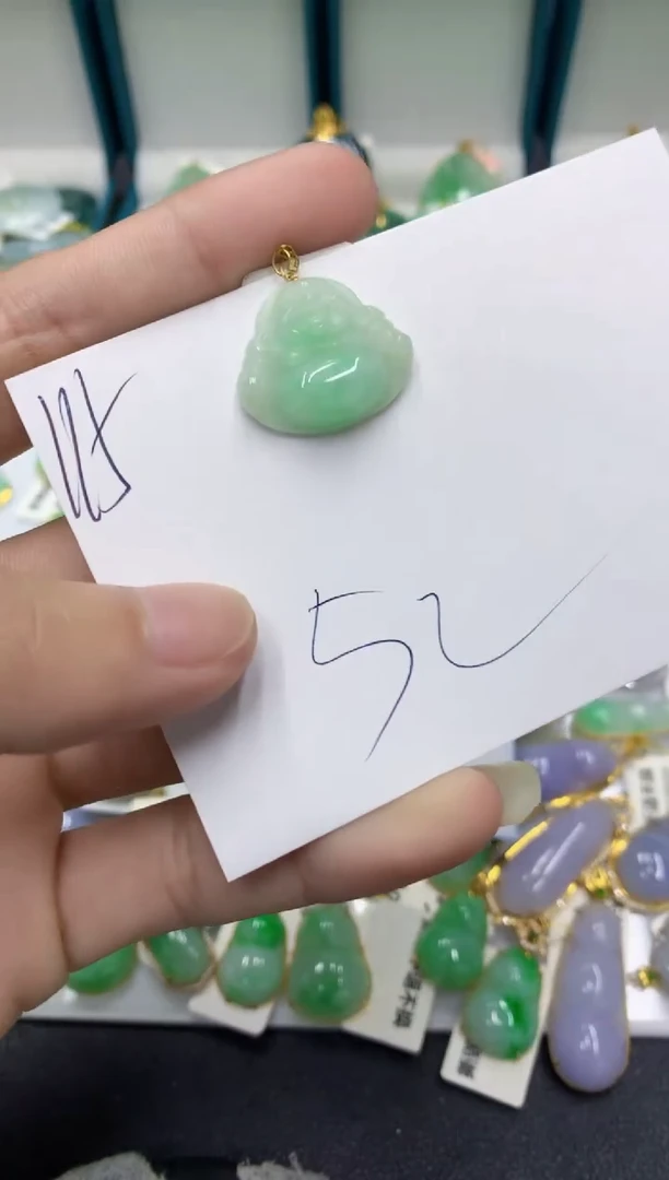 【闪购商品】翡翠颈饰18K金镶嵌翡翠