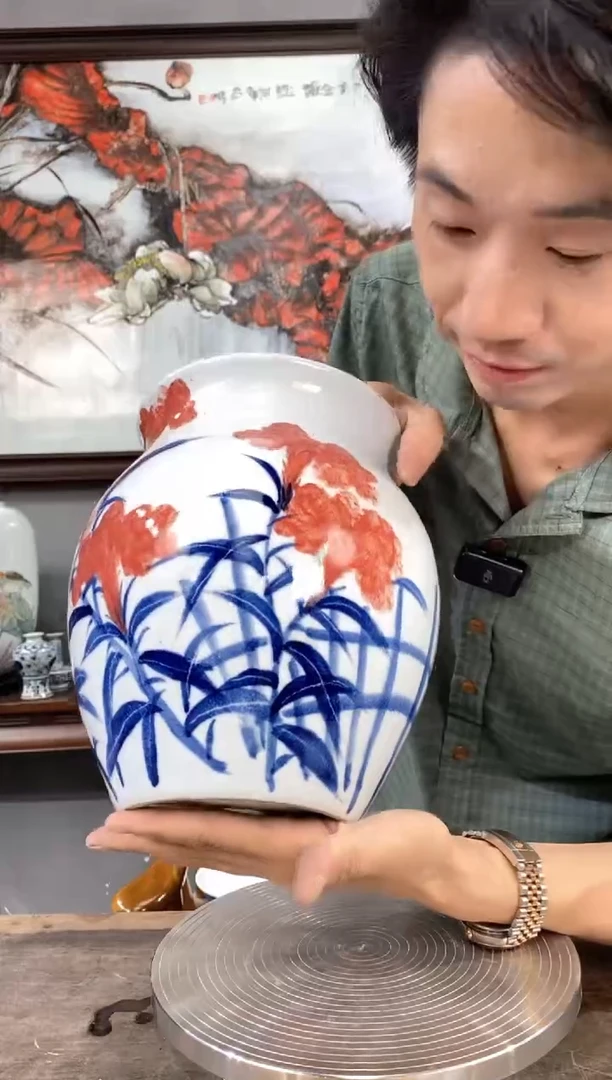 吴义松陶瓷联盟手绘陶瓷编号：3916