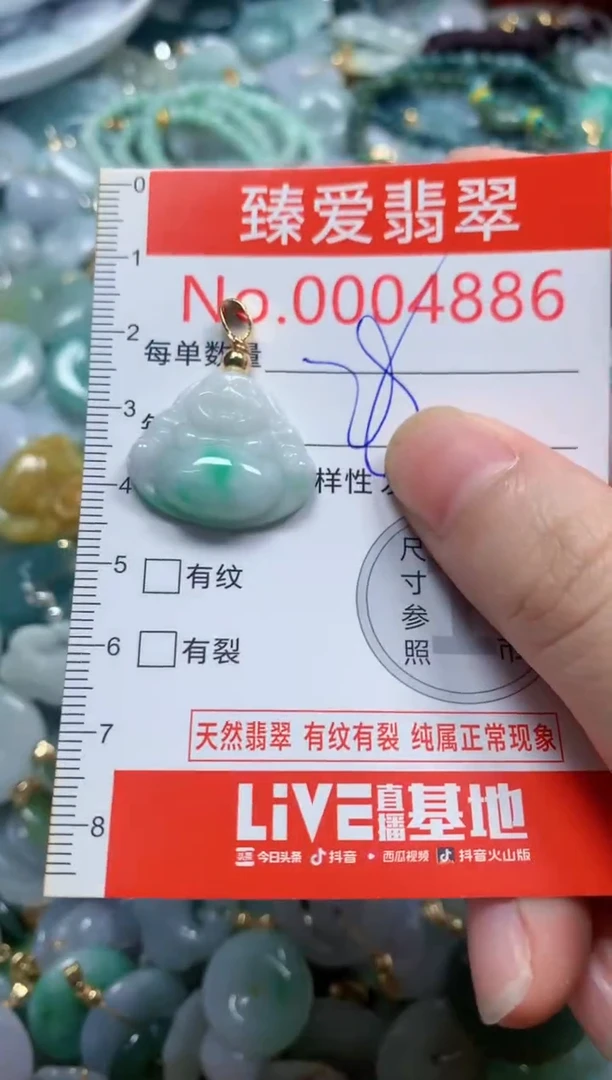 翡翠未镶嵌吊坠(不含链)4886