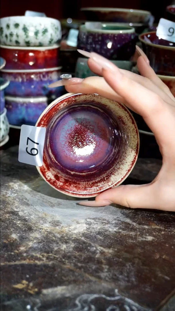 摆件精品窑变钧瓷茶器
