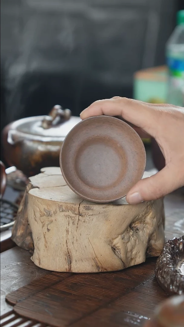紫砂全手工葫芦杯（南蛮烧）
