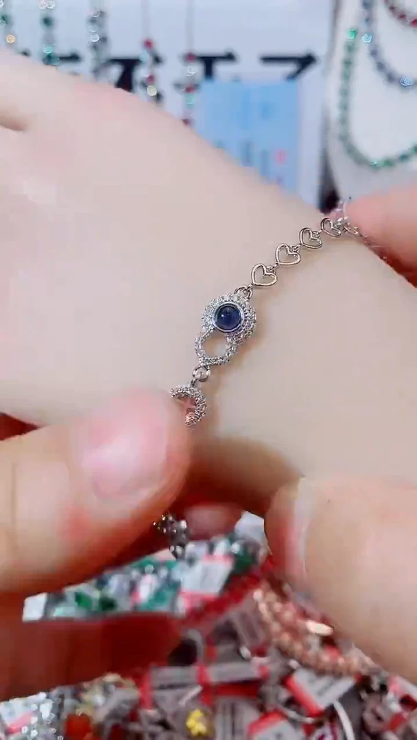 手链蓝宝石未镶嵌蓝宝石手链