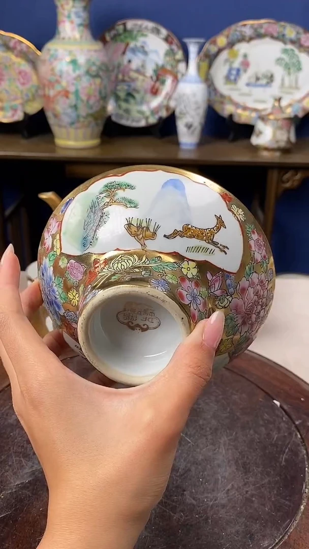 其他山**林微瑕景德镇窑厂瓷摆件单件