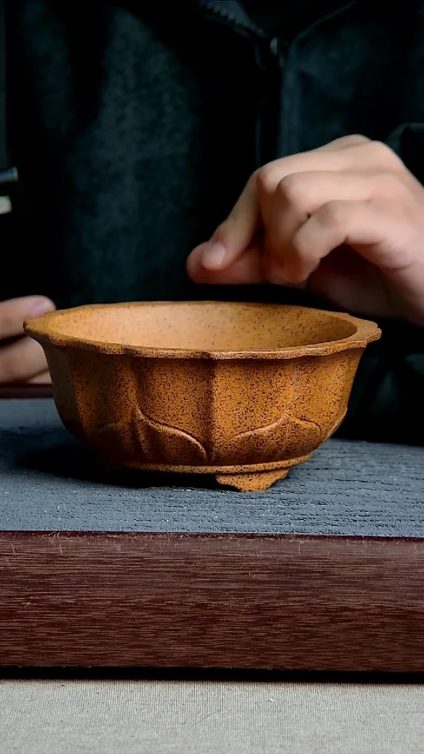 紫砂花盆13*5内径紫砂花盆