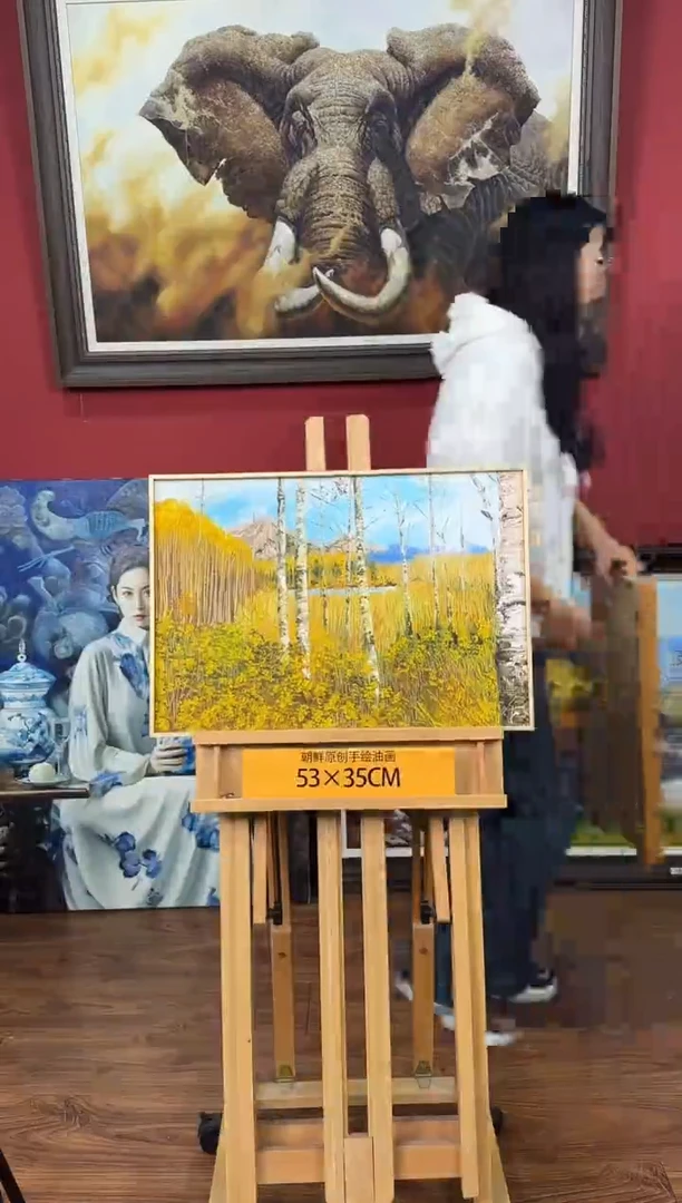 油画【45号】约53*35cm丨朝鲜原创纯手绘孤品油画丨顺丰包邮