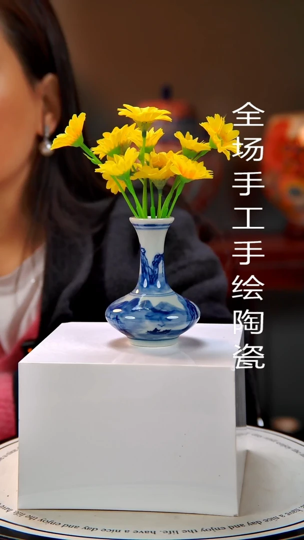 摆件陶景德镇手绘陶瓷1